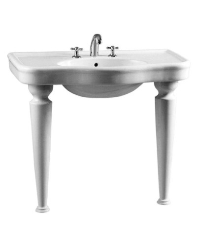 Раковина 100 см белый с одним отверстием под смеситель Vitra Efes 6209B003-0001