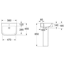 Раковина 56х45,5 см BelBagno Alpina BB10100L