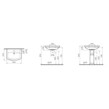 Раковина 69,5 см Vitra Serenada 4218B003-0001