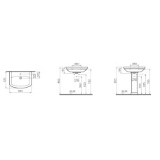 Раковина 69,5 см Vitra Serenada 4218B003-0001