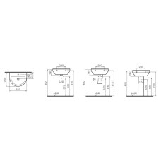 Раковина 55 см Vitra S50 5301B003-0001