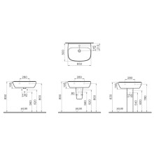 Раковина 65 см Vitra Zentrum 5634B003-0001
