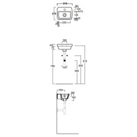 Раковина 31x27 см Simas Evolution EVO13bix1