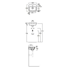 Раковина 34x31 см Simas Evolution EVO14bix1