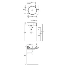 Раковина угловая 49,5х49,5 см Simas Flow FL24bix1