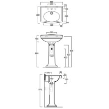 Раковина 58х45 см Simas Londra LO914bix3