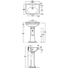 Раковина 58х45 см Simas Londra LO914bix3