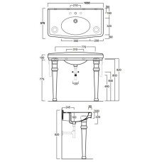 Раковина 105х57 см Simas Londra LO934bix1