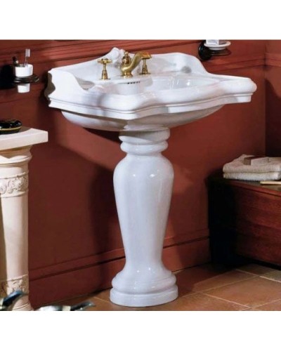 Раковина 60х51 см с одним отверстием под смеситель Azzurra Jubilaeum JUB200/60M bix1