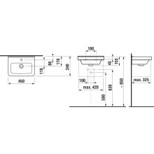 Раковина 45x34 см Jika Cubito 8114220001041