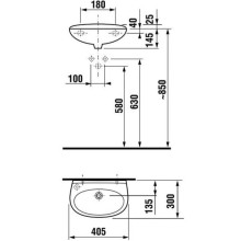 Раковина 40,5x30 см Jika Lyra 8152710001059
