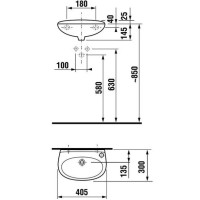 Раковина 40,5x30 см Jika Lyra 8.1527.1.000.106.9