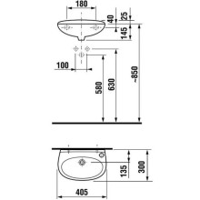 Раковина 40,5x30 см Jika Lyra 8.1527.1.000.106.9