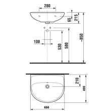 Раковина 60x49 см Jika Lyra 8142720001099