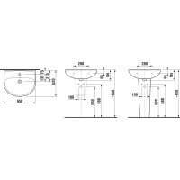 Раковина 65x52 см Jika Lyra Plus 8143840001041