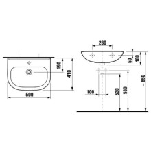 Раковина 50x41 Jika Olymp 8106110001049