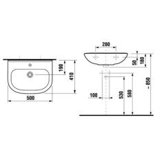 Раковина 50x41 Jika Olymp 8106110001049