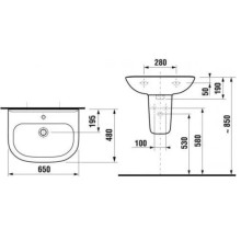 Раковина 60x48 Jika Olymp 8106140001041