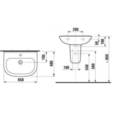 Раковина 60x48 Jika Olymp 8106140001041
