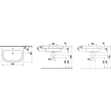 Раковина 65x48 см Jika Olymp 8126140001041