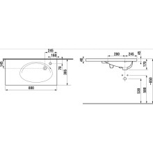 Раковина 80x38,5 см Jika Tigo 8122180001061