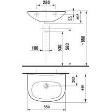 Раковина 55x44 см Jika Zeta 8103910001099