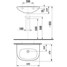 Раковина 60x47 см Jika Zeta 8103920001099