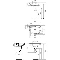 Раковина 60х46 см Vidima Sirius W413961