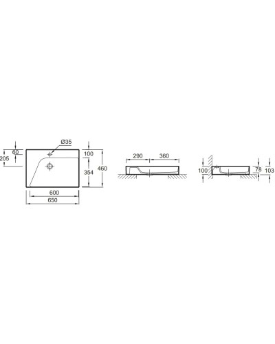 Раковина 65х46 см Jacob Delafon Rythmic Pure EVO112-00