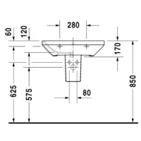 Раковина 65х44 см Duravit DuraStyle 2319650000