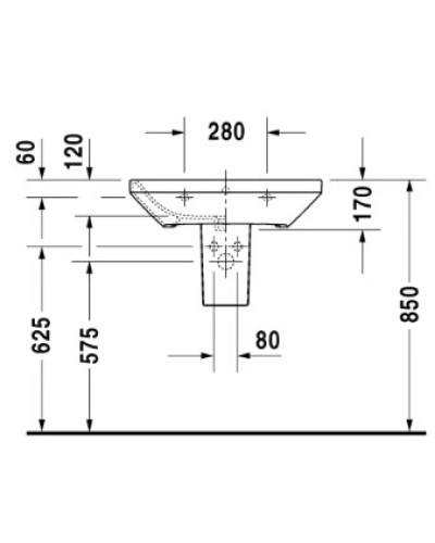 Раковина 65х44 см Duravit DuraStyle 2319650000