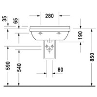 Раковина 60х45 см Duravit Starck 3 0300600000