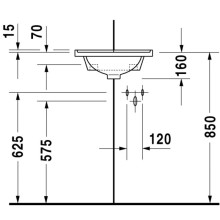 Раковина 31х31 см Duravit Starck 3 0752440000