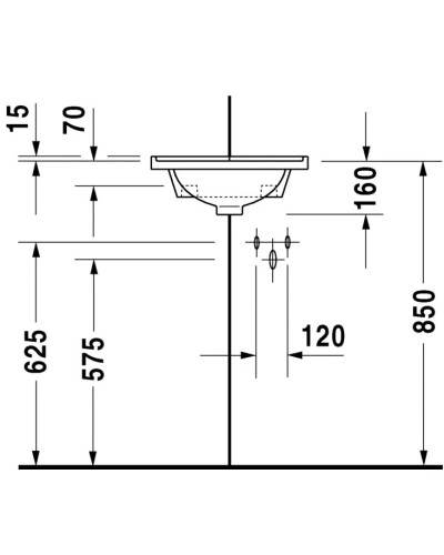 Раковина 31х31 см Duravit Starck 3 0752440000