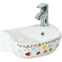 Раковина 38х30 см Creavit Cocuk Decor CK035-00CB00E-FF00