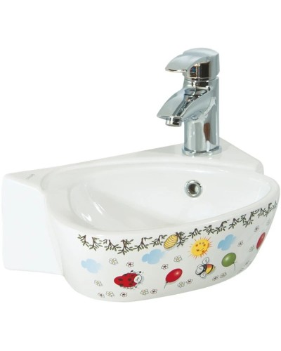 Раковина 38х30 см Creavit Cocuk Decor CK035-00CB00E-FF00