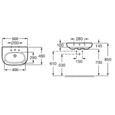 Раковина 50х46 см Roca Meridian 327244000