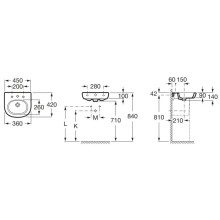 Раковина 45х42 см Roca Meridian 327245000