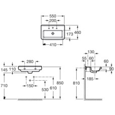 Раковина 55х46 см Roca Dama 327786000