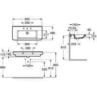 Раковина 65х46 см Roca Dama 327783000