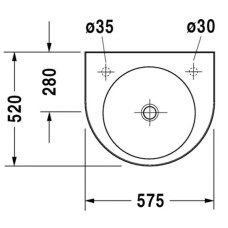 Раковина 57,5х52 см Duravit Architec 0449580008