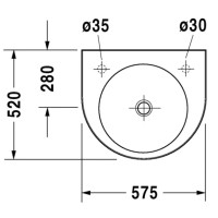 Раковина 57,5х52 см Duravit Architec 0449580009