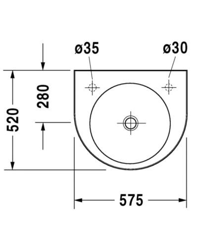 Раковина 57,5х52 см Duravit Architec 0449580009