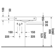 Раковина 45х45 см Duravit Architec 0448450000