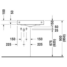 Раковина 45х45 см Duravit Architec 0448450000