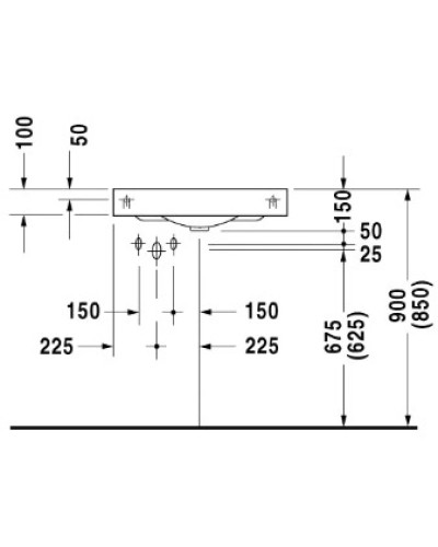 Раковина 45х45 см Duravit Architec 0448450000