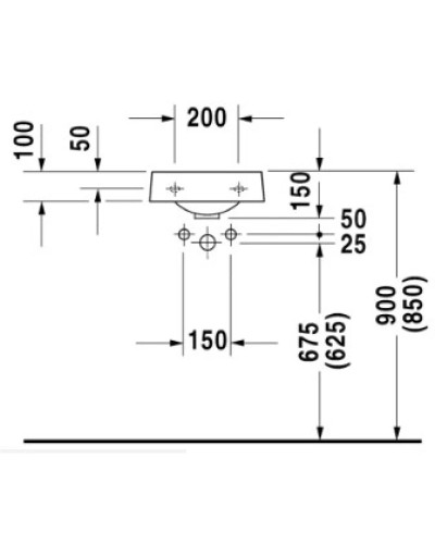 Раковина 36х38 см Duravit Architec 0766350009