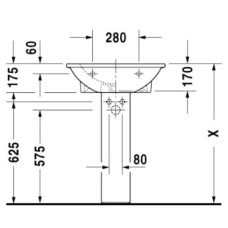 Раковина 60х52 см Duravit Darling New 2621600000