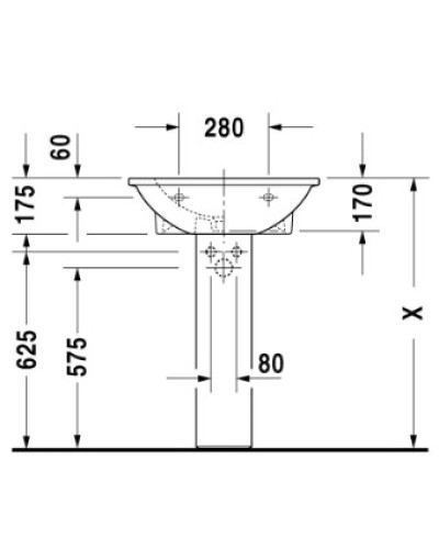 Раковина 60х52 см Duravit Darling New 2621600000