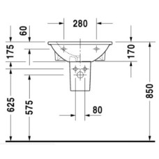 Раковина 55х48 см Duravit Darling New 2621550000